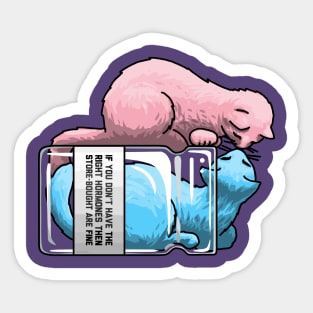 Store-bought Hormones Cat T Sticker